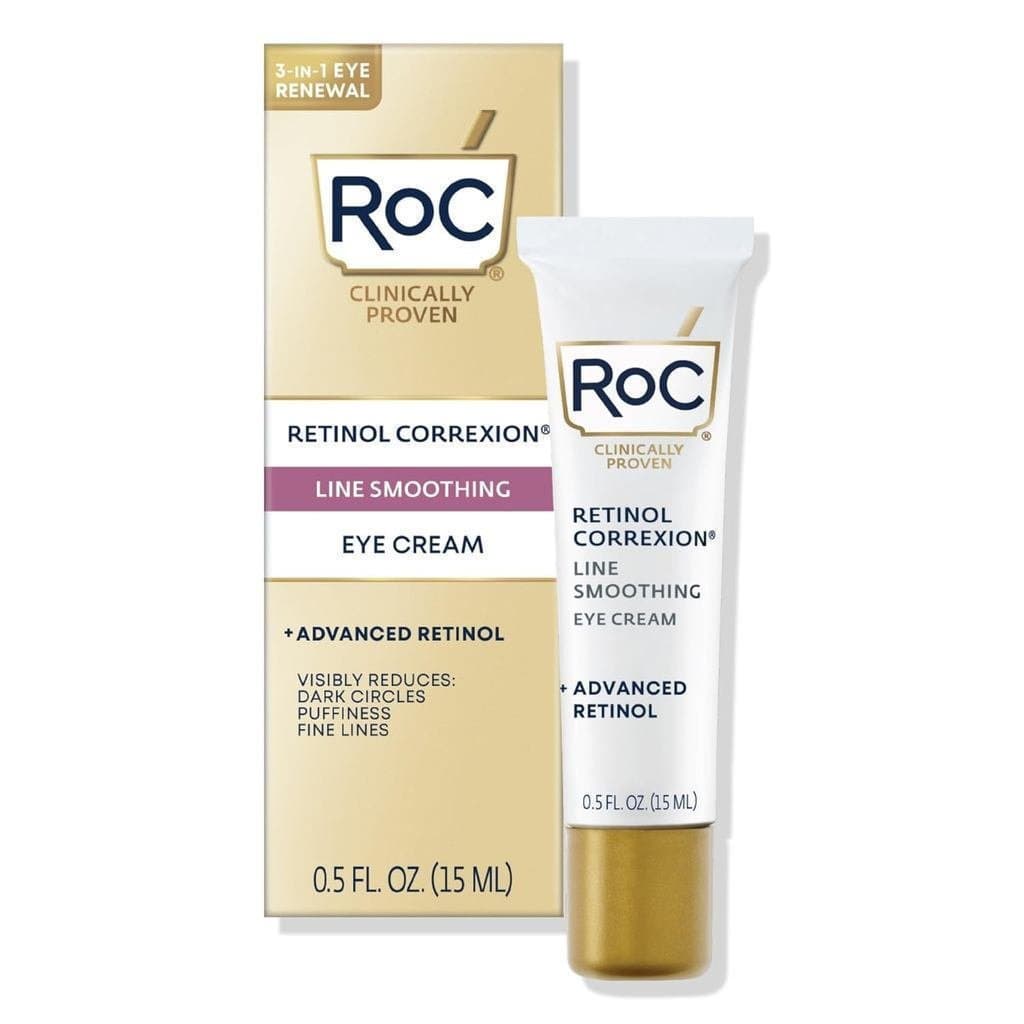 Creme para Olhos RoC Retinol Correxion para Olheiras e Inchaço, Creme Diário Antirrugas, Tratamento Antienvelhecimento p
