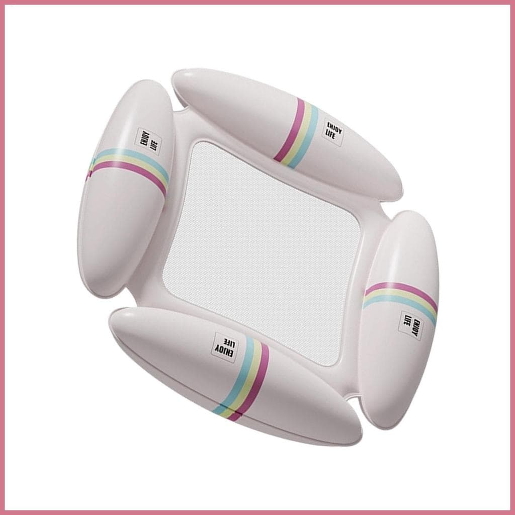Piscina Float Espreguiçadeira PVC Inflável Cama Flutuante Ergonômico Encosto De Cabeça Jangadas Para Adultos Esportes Aq