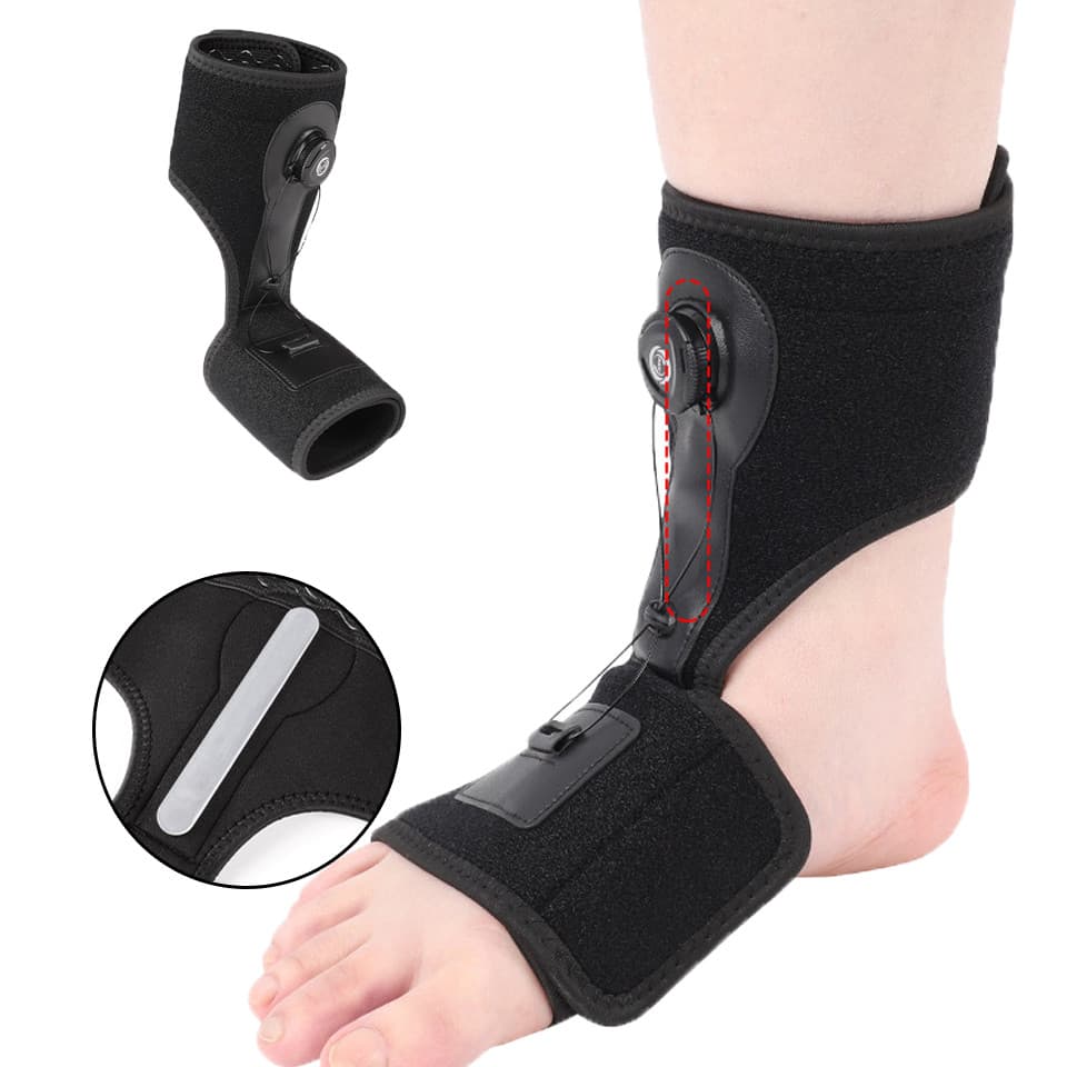 1 Peça Ajustável Suporte Para Pés Tira De Alumínio Antiderrapante Botão Esportivo Fitness Proteção Fixa Tornozelo