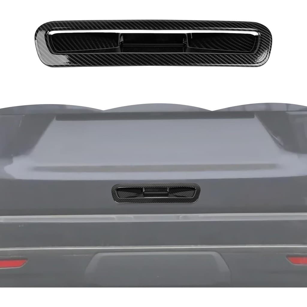RT-TCZ Tampa Da Maçaneta Porta Traseira De Fibra De Carbono Guarnição Decoração Acessórios Externos Para Chevy Suburban