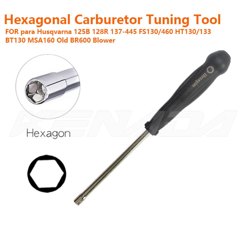 Chave Sextavada Regulagem De Carburador Para Husqvarna 125B 128R 137 142 236 445 FS130 BR600 Roçadeira Motosserra