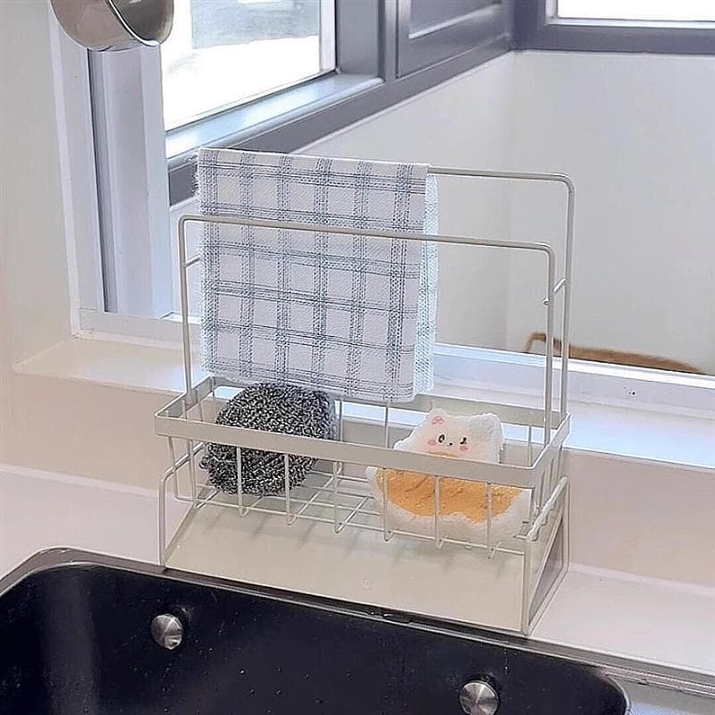 Rack de drenagem de pano, prateleira de cozinha, pia lateral, esponja de lavar louça, armazenamento, fabricante de lavag