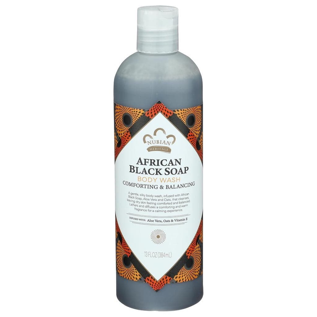 Sabonete Líquido Tradicional Núbio, Sabonete Preto Africano, 13 fl oz SOPT