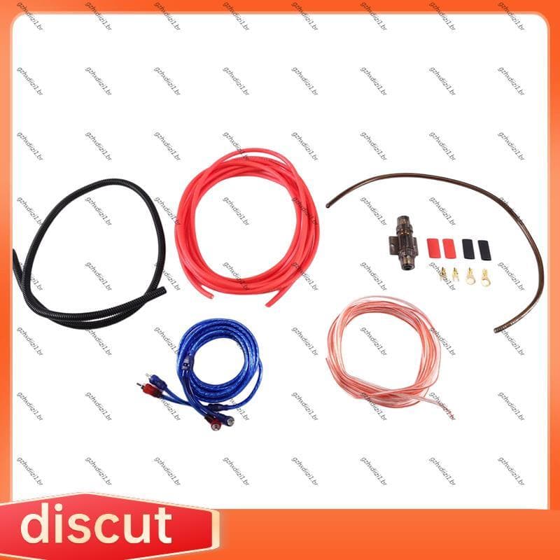[gzhxdiizi1] Kit De Instalação De Amplificador De Potência De Carro 2800W Subwoofer De Áudio Para Alto-Falante Cabo De F