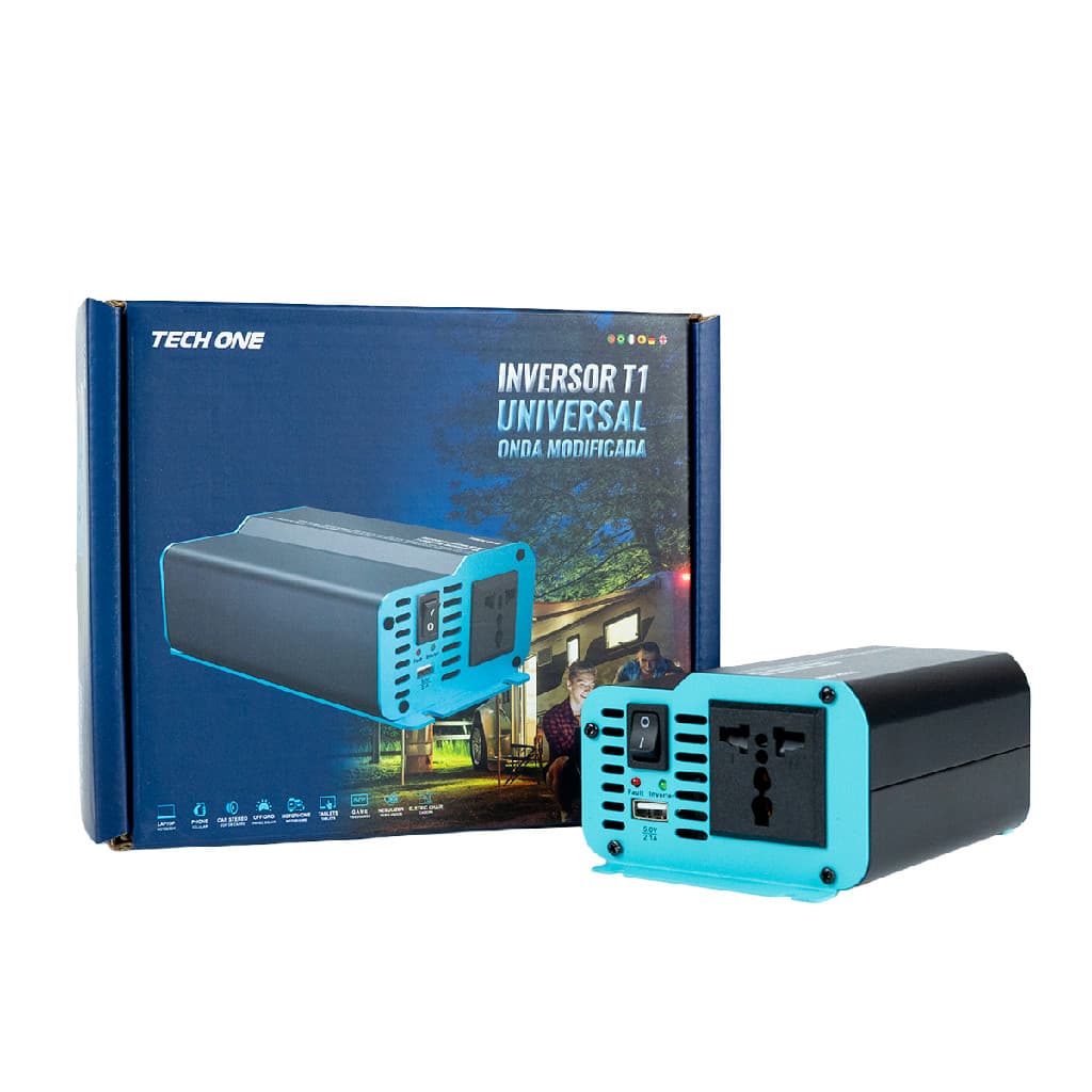 Inversor De Voltagem 12v Para 127v T1 300w Real Modificada