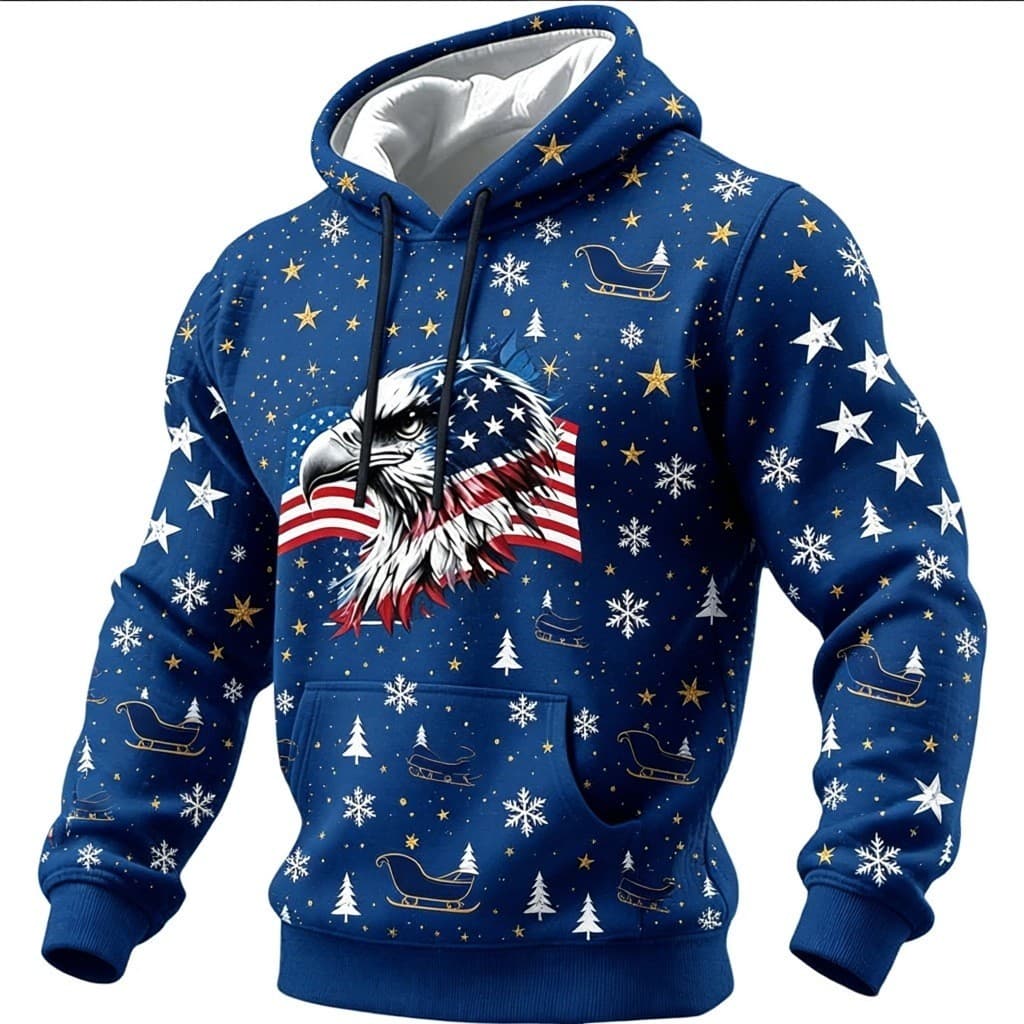 2026 novo estilo 3D impressão Digital com capuz bolso pulôver moletom com capuz moletom masculino roupas masculinas
