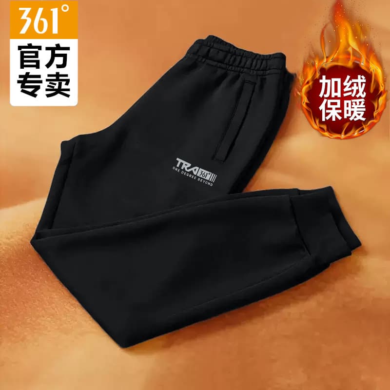 361 calças esportivas calças masculinas outono inverno novo estilo forro de lã calças casuais de malha Leggings calças p