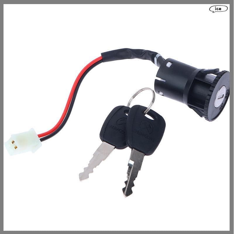 Teu 1 Conjunto De Interruptor De 2 Fios Com 2 Chaves Liga-Desliga Lo Para Scooter Elétrica ATV Poeta Bicicletas Motocicl