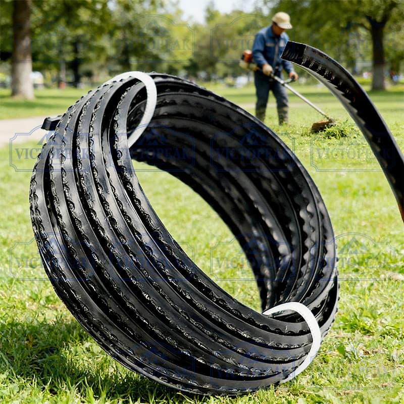 Acessório De Substituição De Linha De Aparador De Grama De Nylon Serrilhado De 3.0 Mm * 5 M Para Cortador Escova
