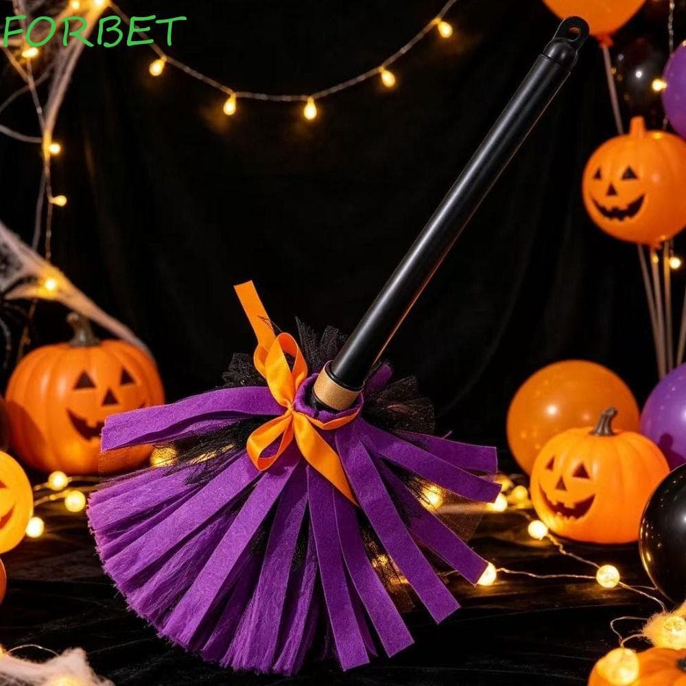 FORBET Vassoura De Bruxa De Halloween , Plástico Ativado Por Som Flutuante , Rotação Elétrica