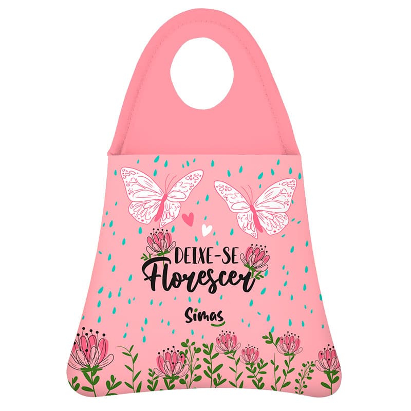 Lixeira para Carro em Neoprene Florescer