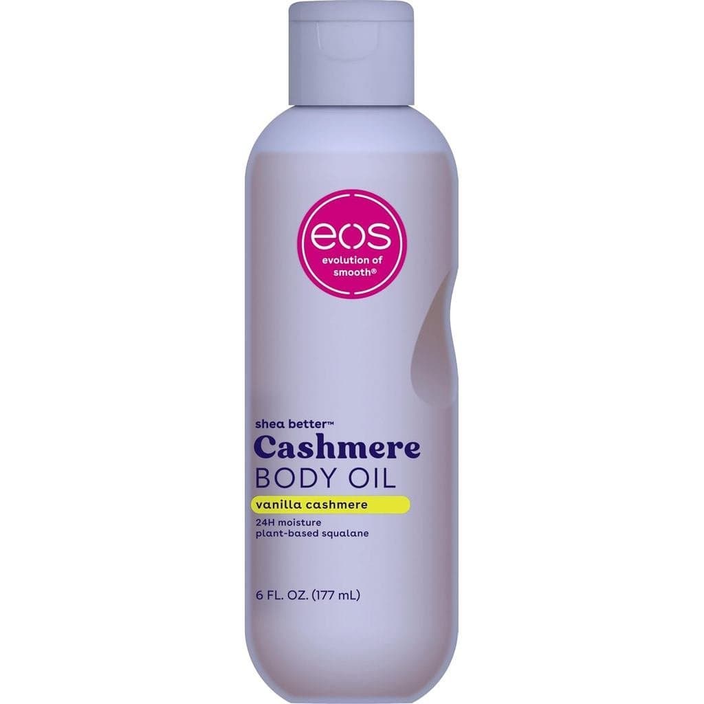 Óleo Corporal eos Cashmere - Baunilha Cashmere, Hidratação 24H, Esqualano de Origem Vegetal, 6 fl oz YG0P