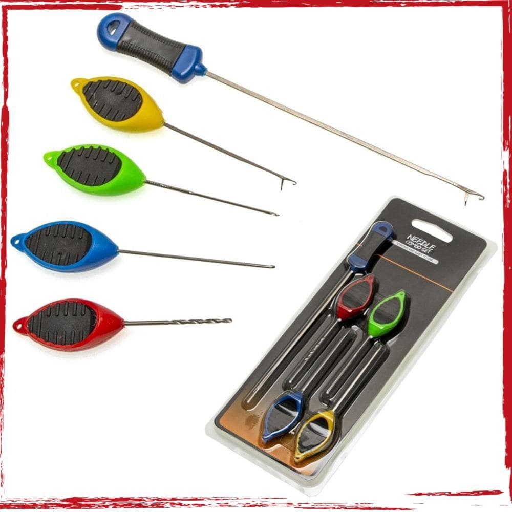 5 Pcs Agulha De Pesca De Carpa , Ferramenta De Equipamento De Broca De Isca Leve De Aço De Alto Carbono , F