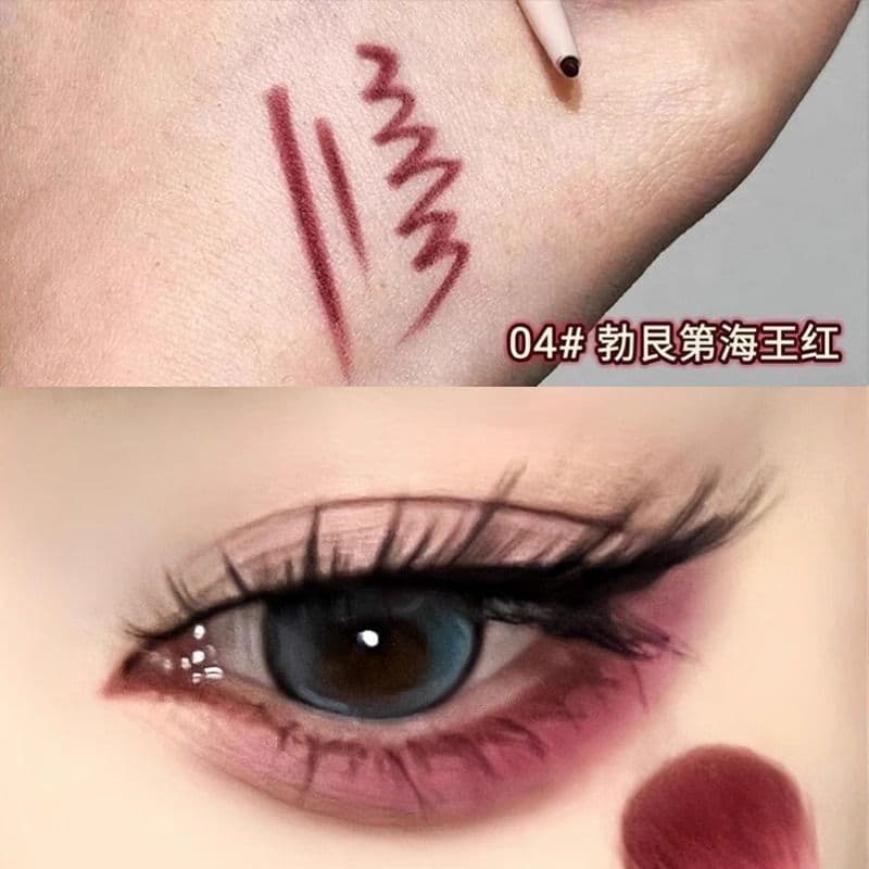 Rei Mar Borgonha Vermelho!Caneta delineadora vermelha ultrafina em Gel para iniciantes, à prova d'água, sem manchas, del
