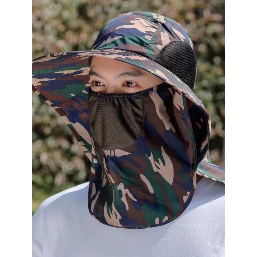 Chapéu de sol aba grande Anti-ultravioleta chapéu de viagem masculino