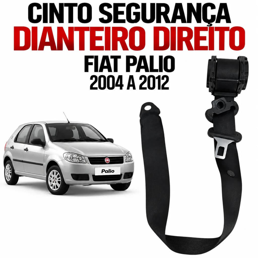 Cinto Segurança Dianteiro Direito Fiat Palio 2004 2008 2012