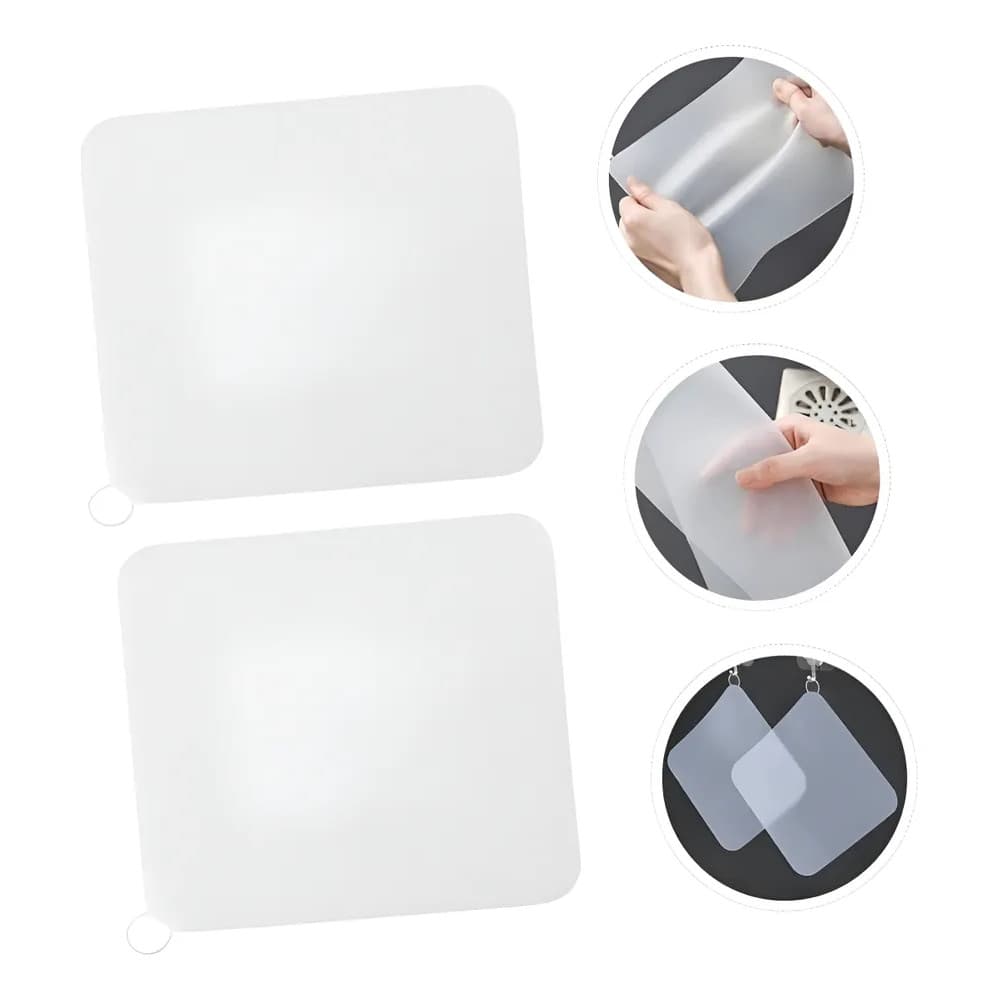 2x Protetor Ralo Anti Odor Insetos Silicone 15x15cm Kit 2