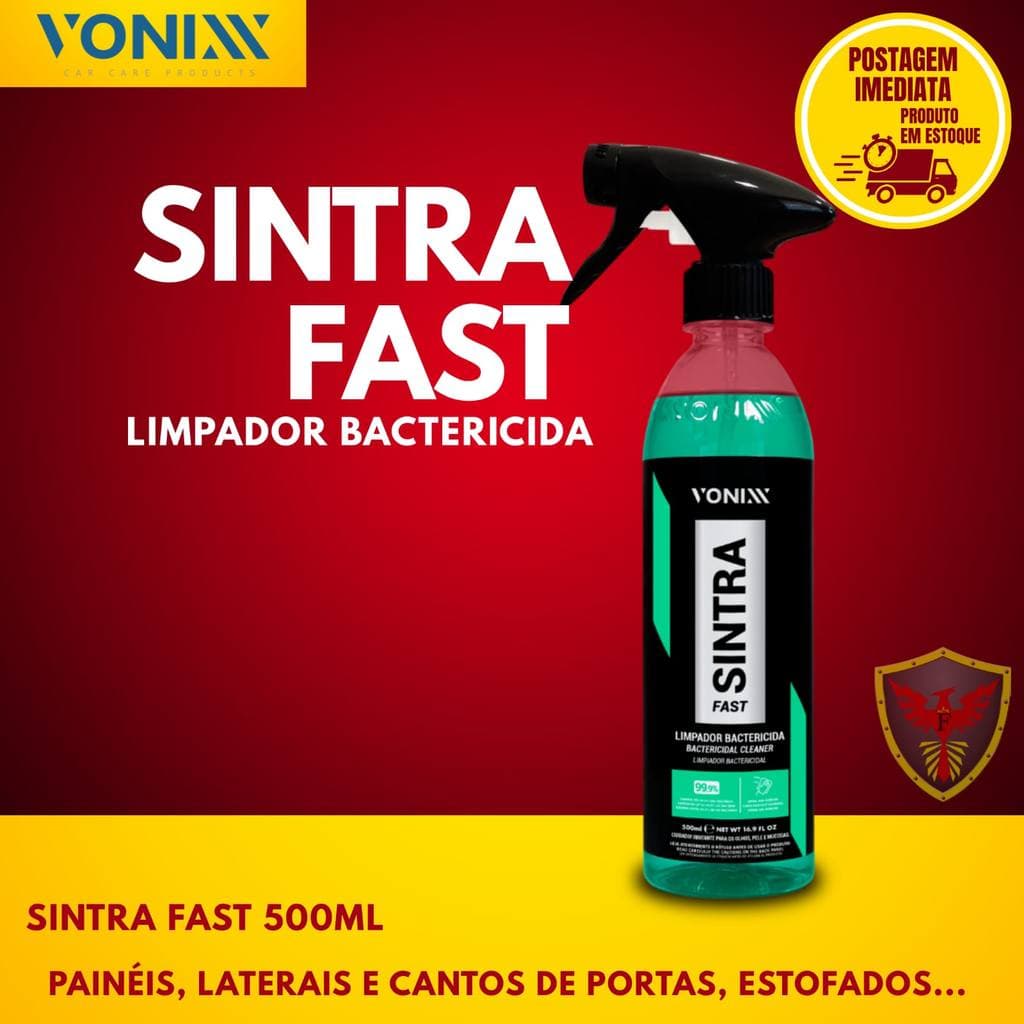 Sintra Fast Vonixx 500ml – Limpador de Painel e Plásticos com Ação Rápida