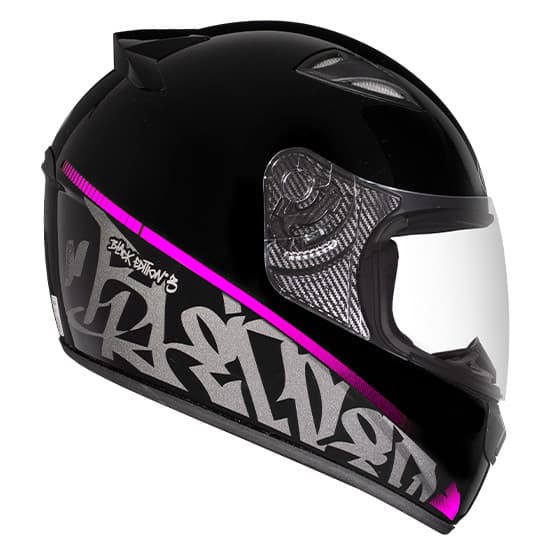 Capacete Ebf New Spark Black Edition 3 Rosa Fosco Moto