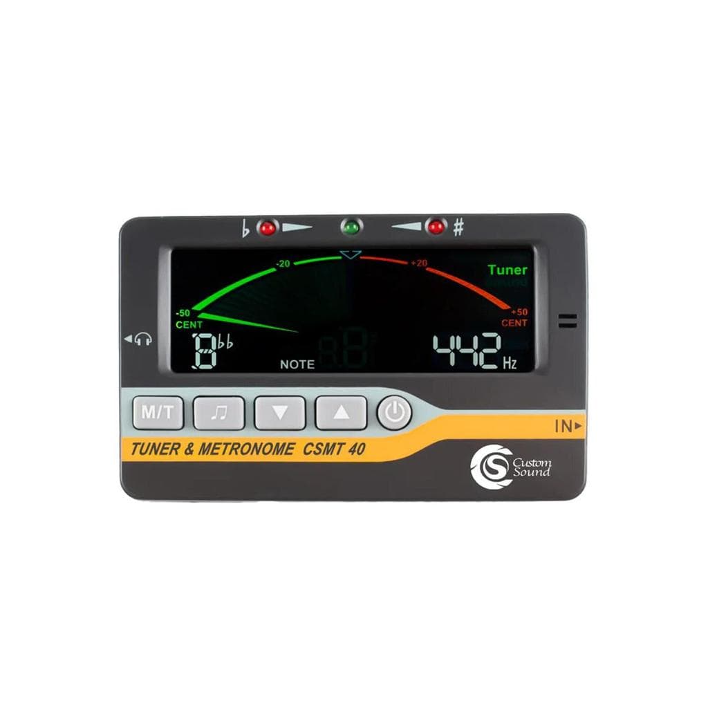 METRONOMO AFINADOR E DIAPASAO CUSTOM SOUND DISPLAY DIGITAL CSMT40