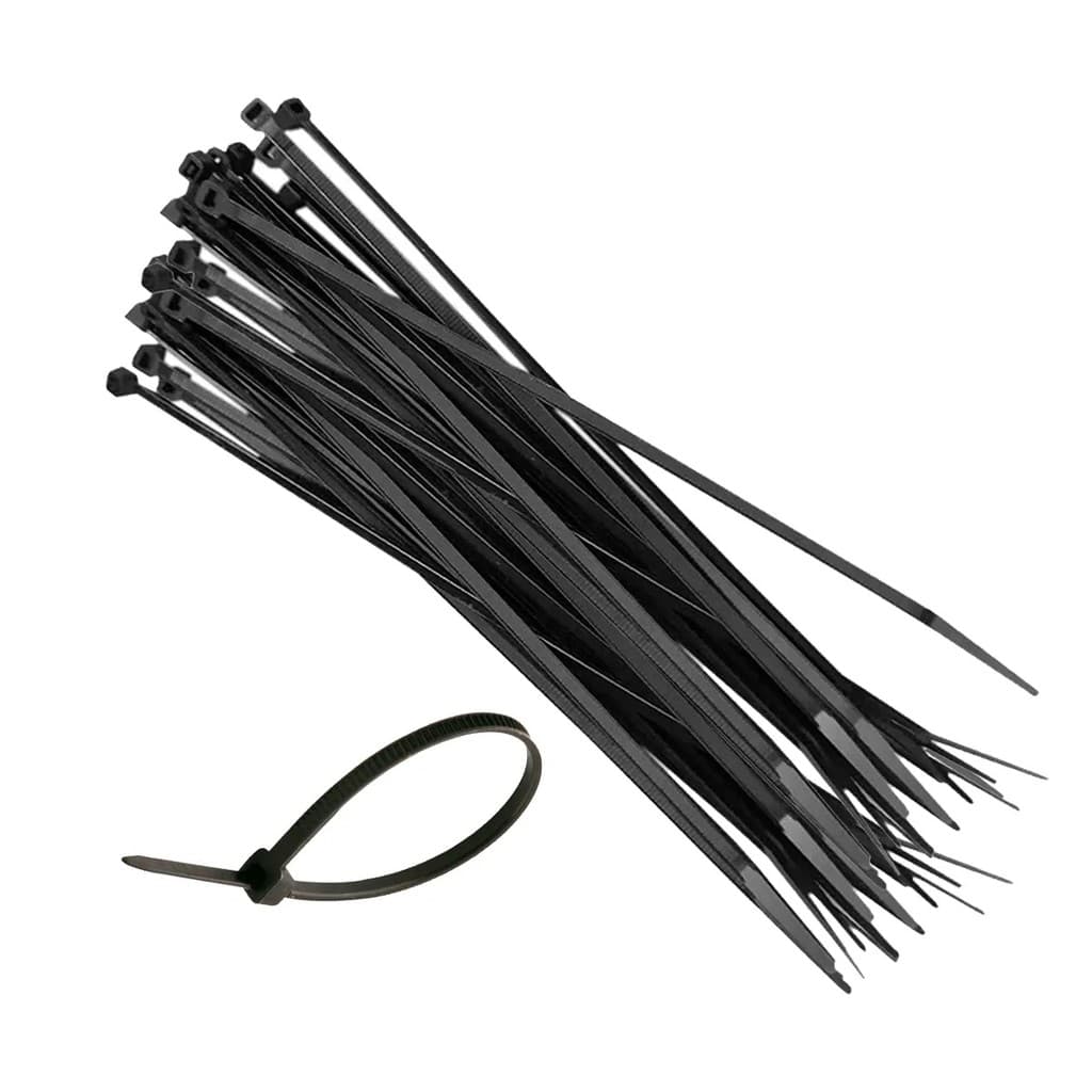 Abraçadeira Preta De Nylon Enforca Gato 200mm X 4mm