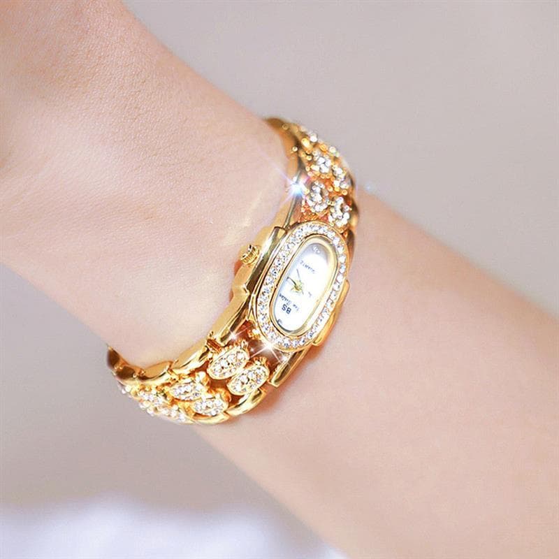 2023 novo estilo pulseira relógio luz luxo pequena pulseira de ouro relógio feminino menina jóias Retro Tanabata present