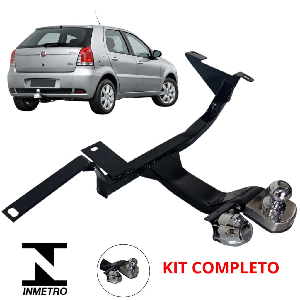 Engate Fixo Fiat Palio Economy Fire Elx De 2004 a 2019 Capacidade 500kg  Inmetro Kit Completo