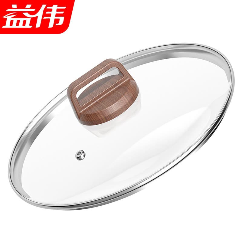 Tampa de pote doméstico Universal tampa de vidro temperado Wok pote grosso de pote de leite 28cm32cm tampa de pane