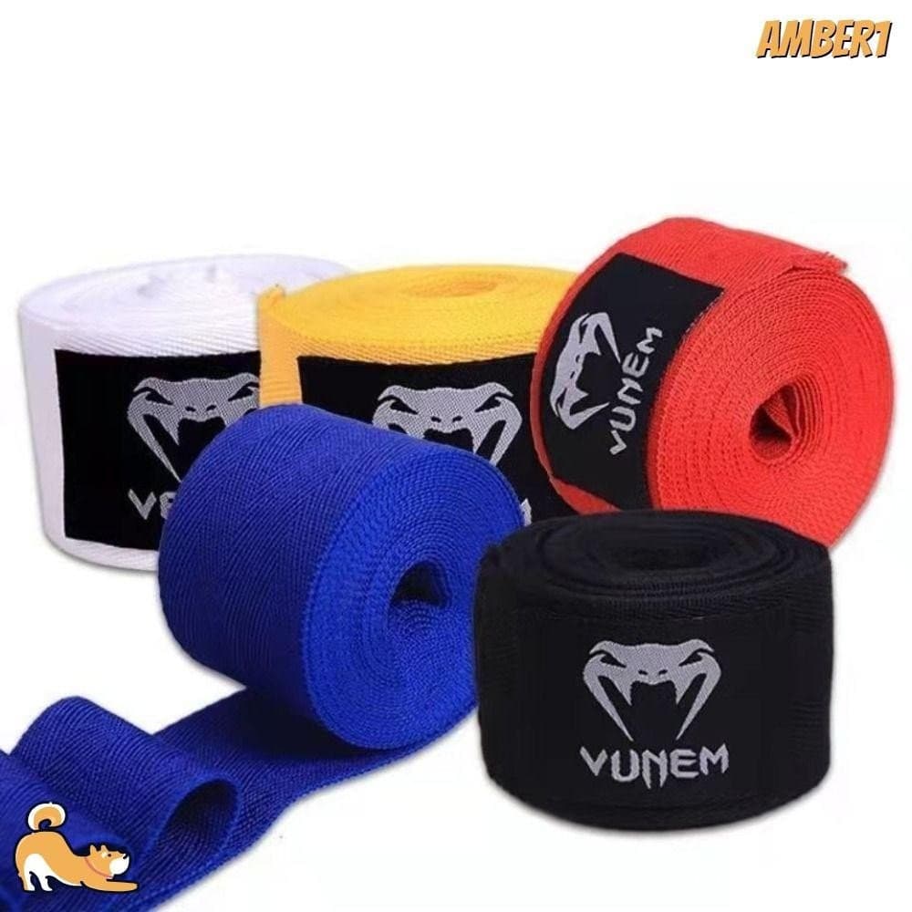 AMBER1 Pulseiras Macias, Envoltórios de Boxe de Algodão Respirável, Envoltórios de Boxe Preto Vermelho Branco 7I2H