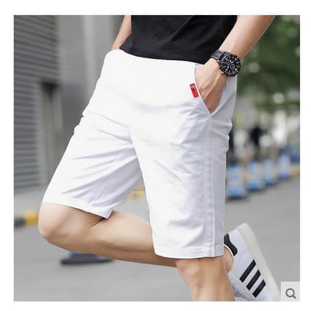 Mens Slim Summer Calças Curtas Masculinas Shorts Casuais