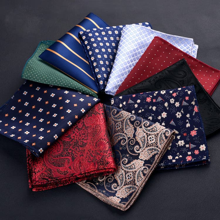 Britânico Retro padrão bolso quadrado terno masculino bolso lenço quadrado quadrado versão coreana vestido toalha de pei