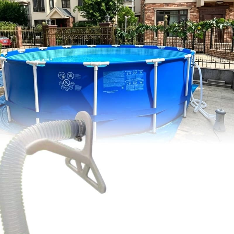 TO Gancho De Suporte De Mangueira De Piscina Para Piscinas Acima Do Solo Guia Montagem Lateral Com Estrutura Reforçada R