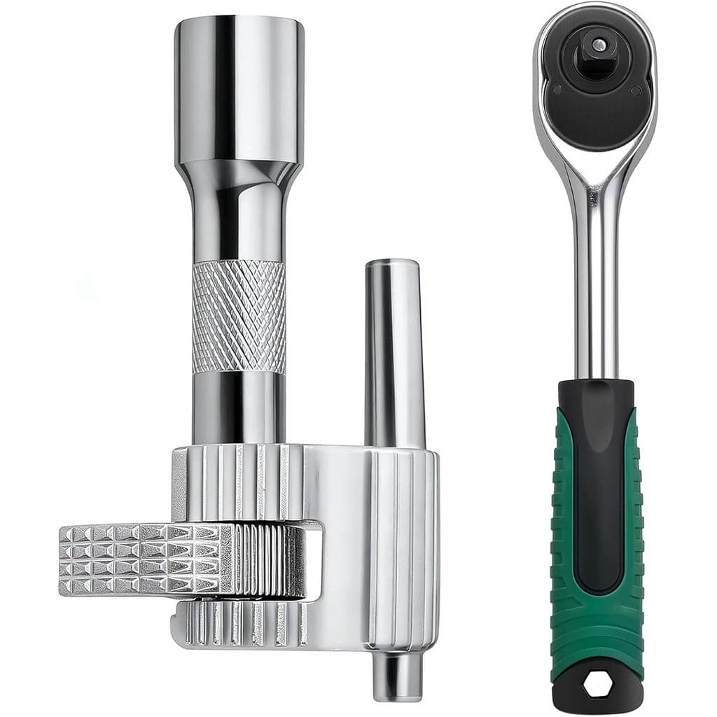 Ferramenta de Remoção de Dreno de Banheira 97258 com Chave Catraca de 3/8", Extrator de Drenagem, Ferramenta para Remove