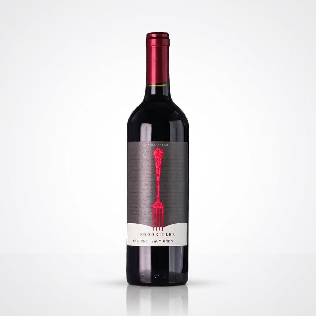 Vinho Tinto Chileno Foodkiller Cabernet Sauvignon 750ml Seco 2024 Valle Central Carnes Queijos Top 1