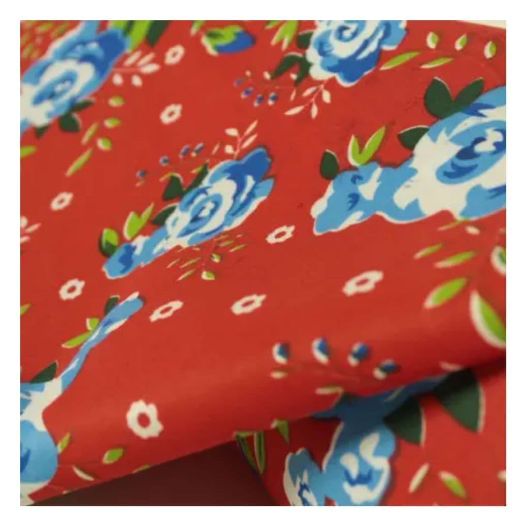 Tecido Chitao Fdo Vermelho 1.50 De Larg Com01060029 O Metro