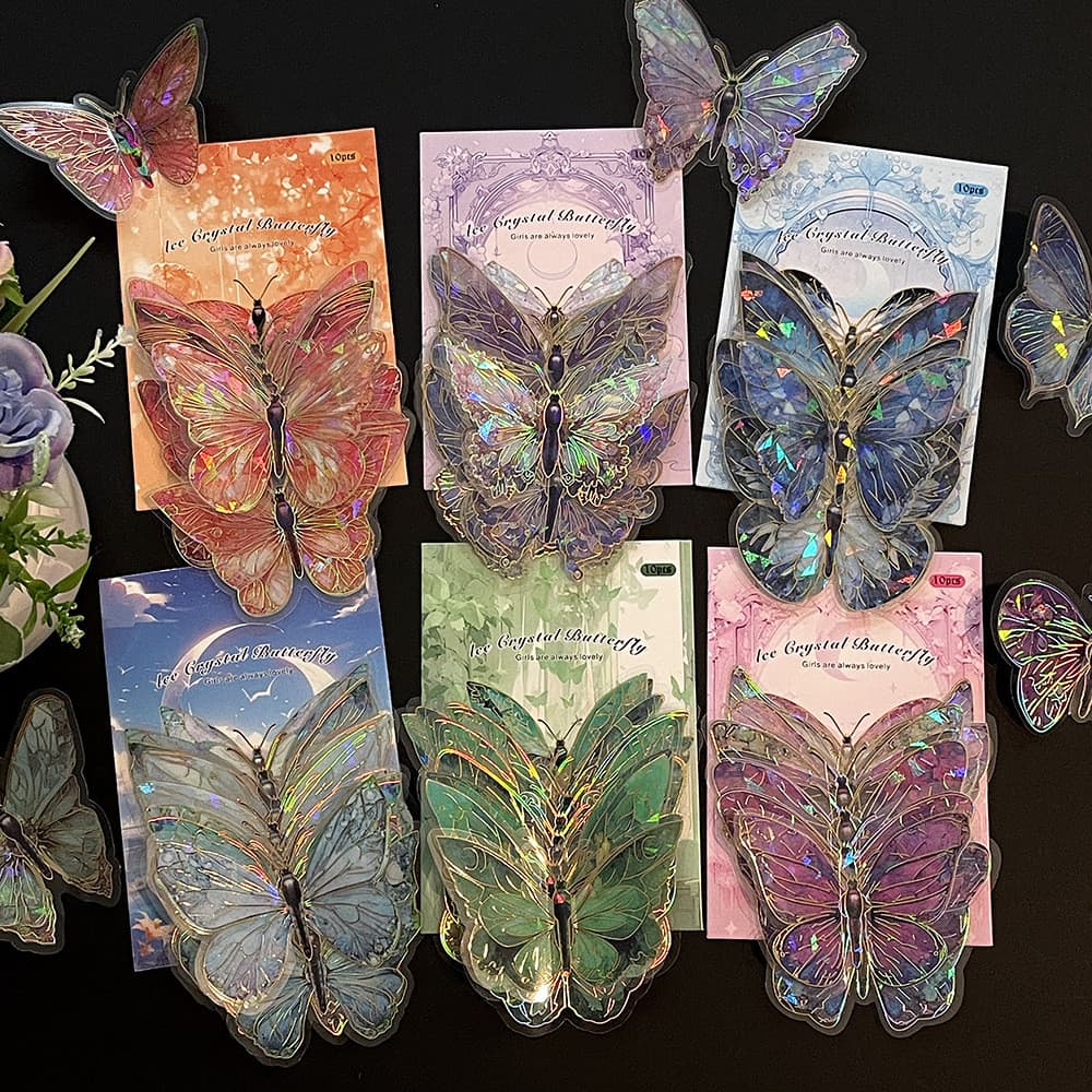 Borboleta dourada tridimensional adesivos de parede PET adesivos decorativos quarto DIY adesivos de parede