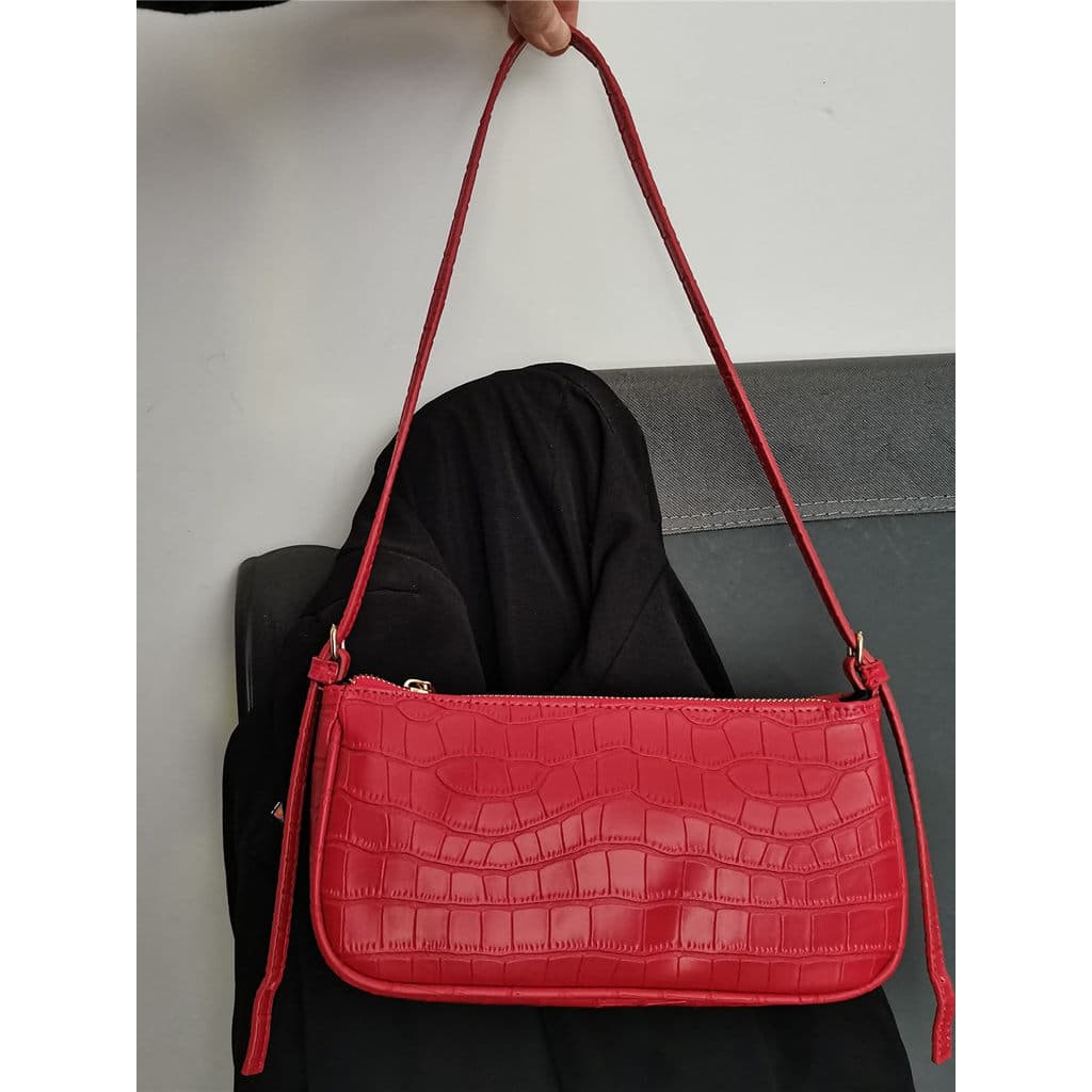 bolsa transversal feminino bolsa feminina Exportação francês Retro axilas saco vermelho feminino casamento Cross-corpo l