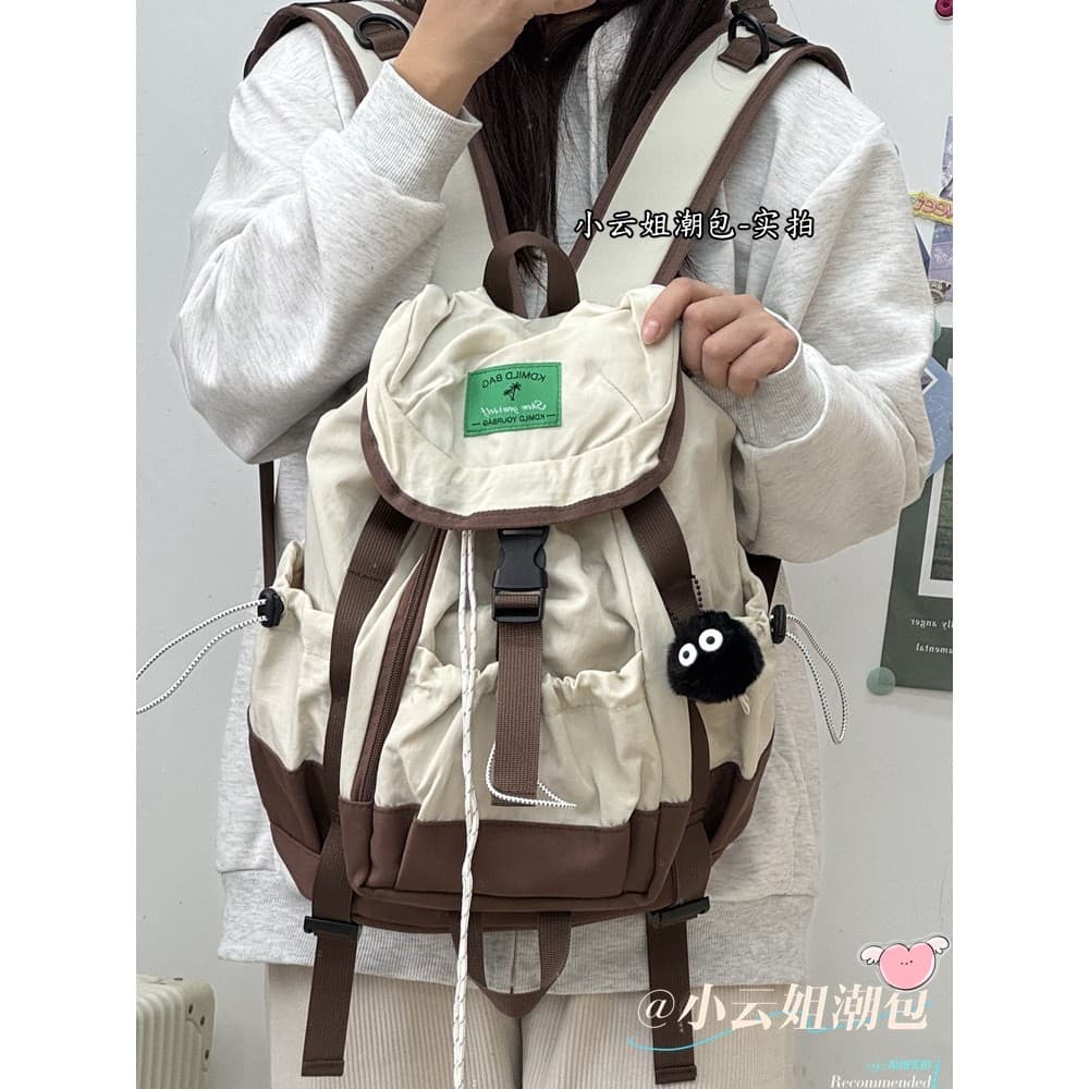 2025 primavera leve lazer ao ar livre pequena mochila feminina estudante nicho Design caminhadas pequena mochila