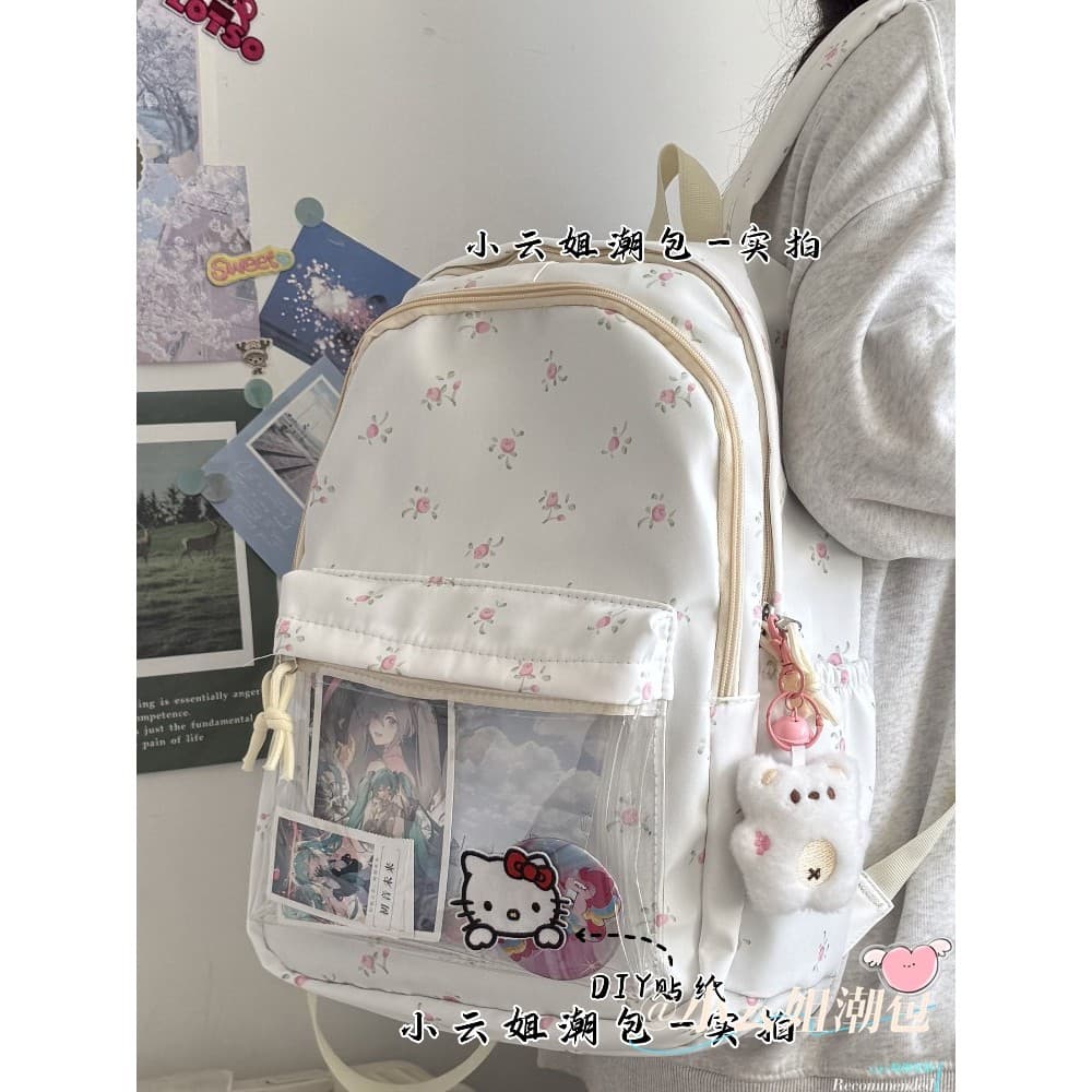 2025 verão estilo japonês ins saco de dor feminino estudantes do ensino médio mochila de grande capacidade quinta série