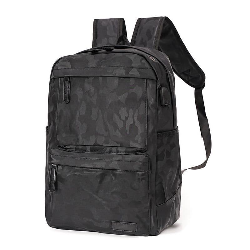 CaleryKlohom Mochila masculina Street Wear Camuflagem simples Esportes ao ar livre Mochila masculina Bolsa escolar Bolsa