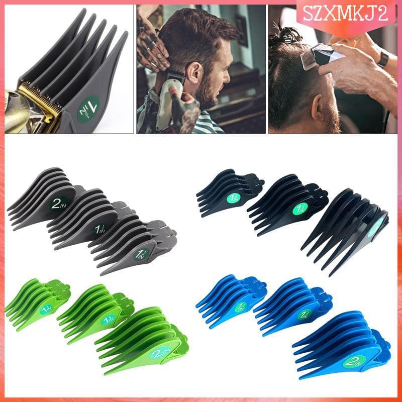 [Szxmkj2] Pentes Guia De 3 Peças Clipper Guard Pente Acessório Substituição Aparador De Barba Durável ABS Plástico Liso