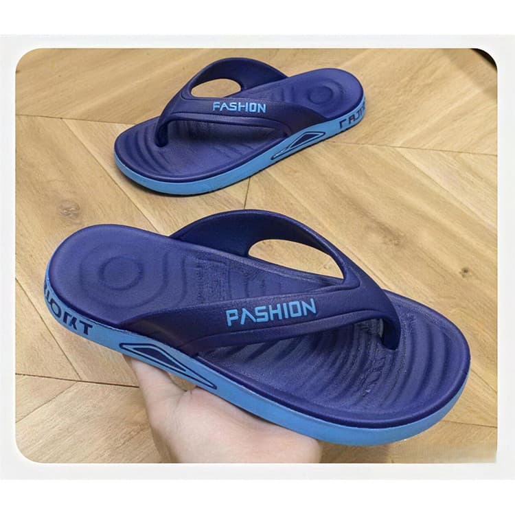 Chinelos Masculinos De Verão Moda Casual Antiderrapante Confortável Sandálias Tanga Preta Para Uso Diário