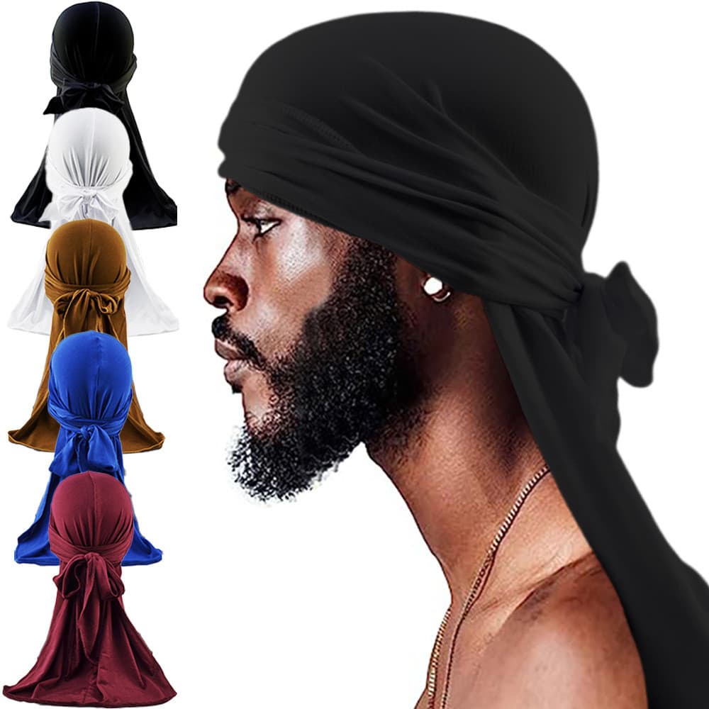 Venda quente alta elástica dança de rua lenço na moda legal rendas sedoso amarrado chapéu pirata Baotou manto chapéu de
