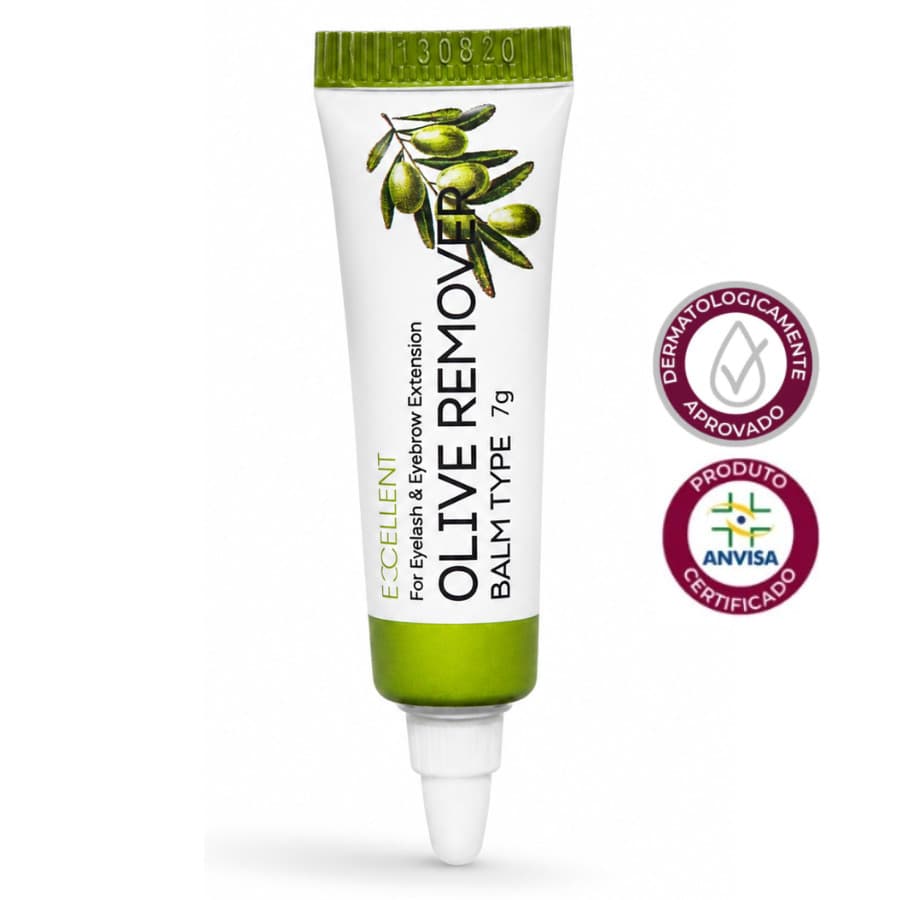 Removedor Gel Excellent Olive 7g Para Extensão Alongamento De Cílios Hipoalergênico Profissional