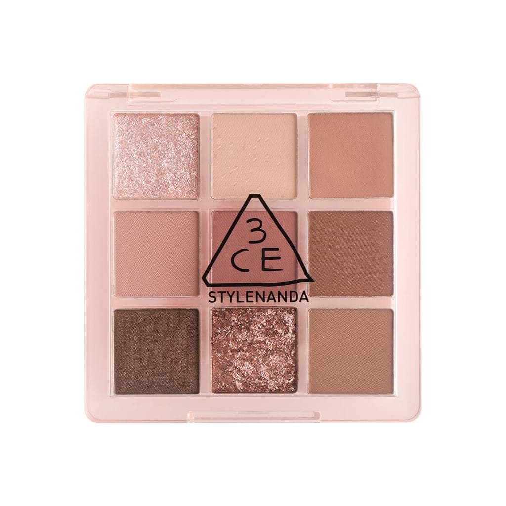 Paleta Multi-Eye 3CE # Pincel para Sombra de Olhos SOME DEF, 4 peças, 1 pacote (1 unidade)