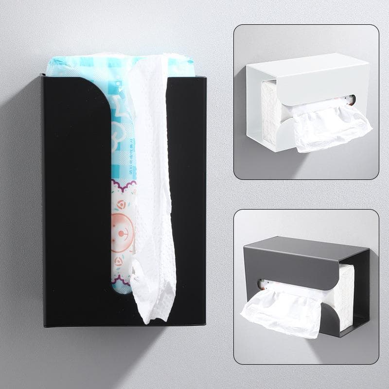 Caixa de papel de cozinha fixado na parede criativo guardanapo doméstico de cabeça para baixo geladeira Rack de tecido a