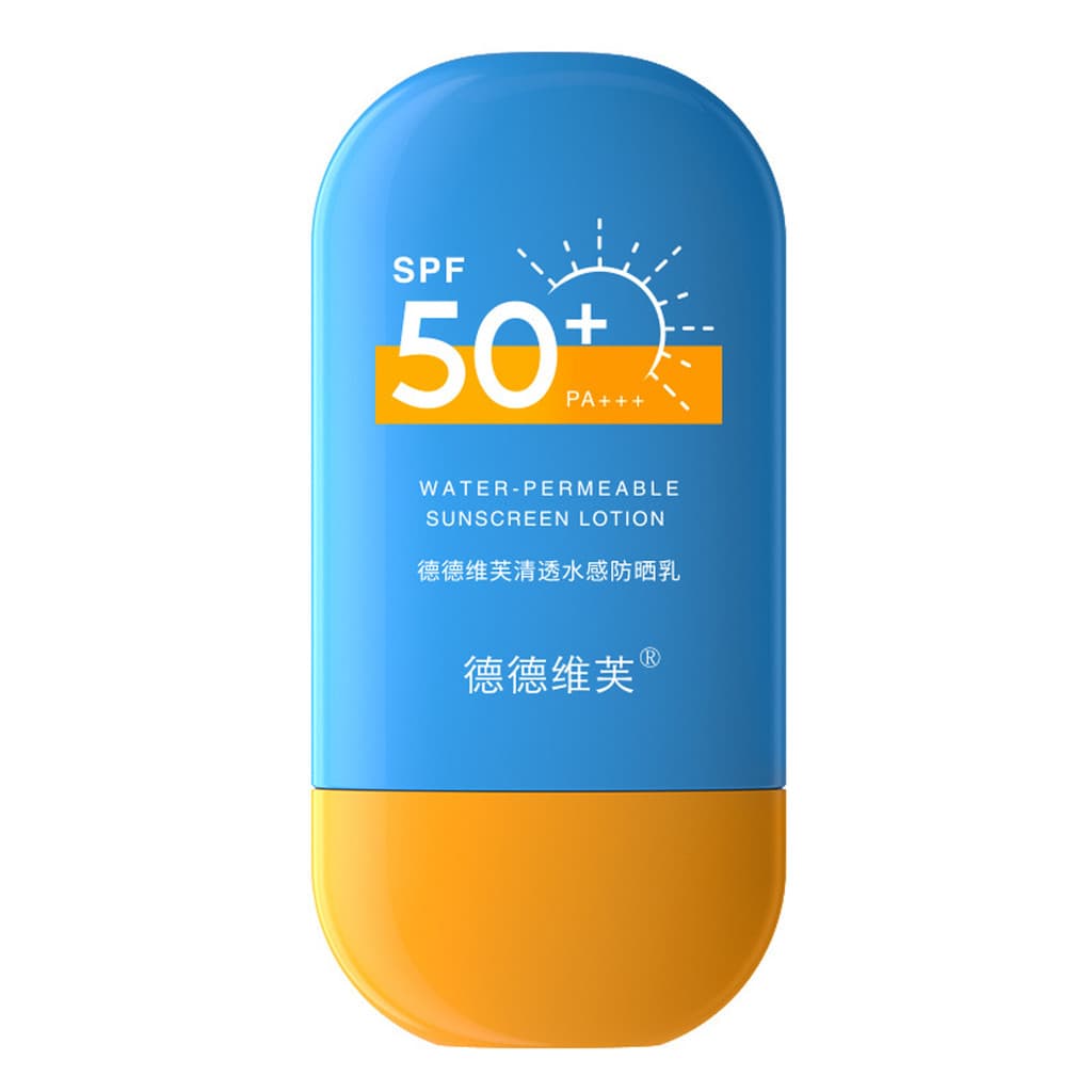 Dedeweifu Loção Protetor Solar Transparente Permeável à Água 50g Cabelo 2 Garrafas Proteção Refrescante Isolar Raio Ultr
