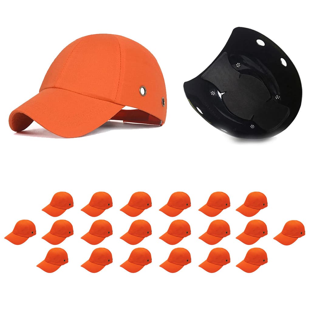 Bone com Capacete Seguranca EPI Kit 20 Uni Obra Reparo Casquete Construcao Oficina Trabalho Protecao Resistente