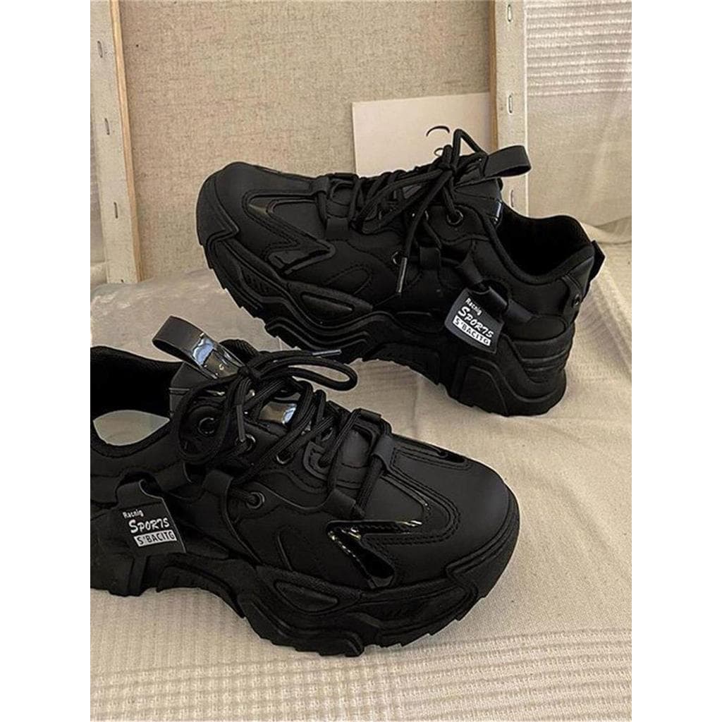 Preto papai sapatos primavera sola macia antiderrapante à prova dwaterproof água cozinha de longa duração esportes traba
