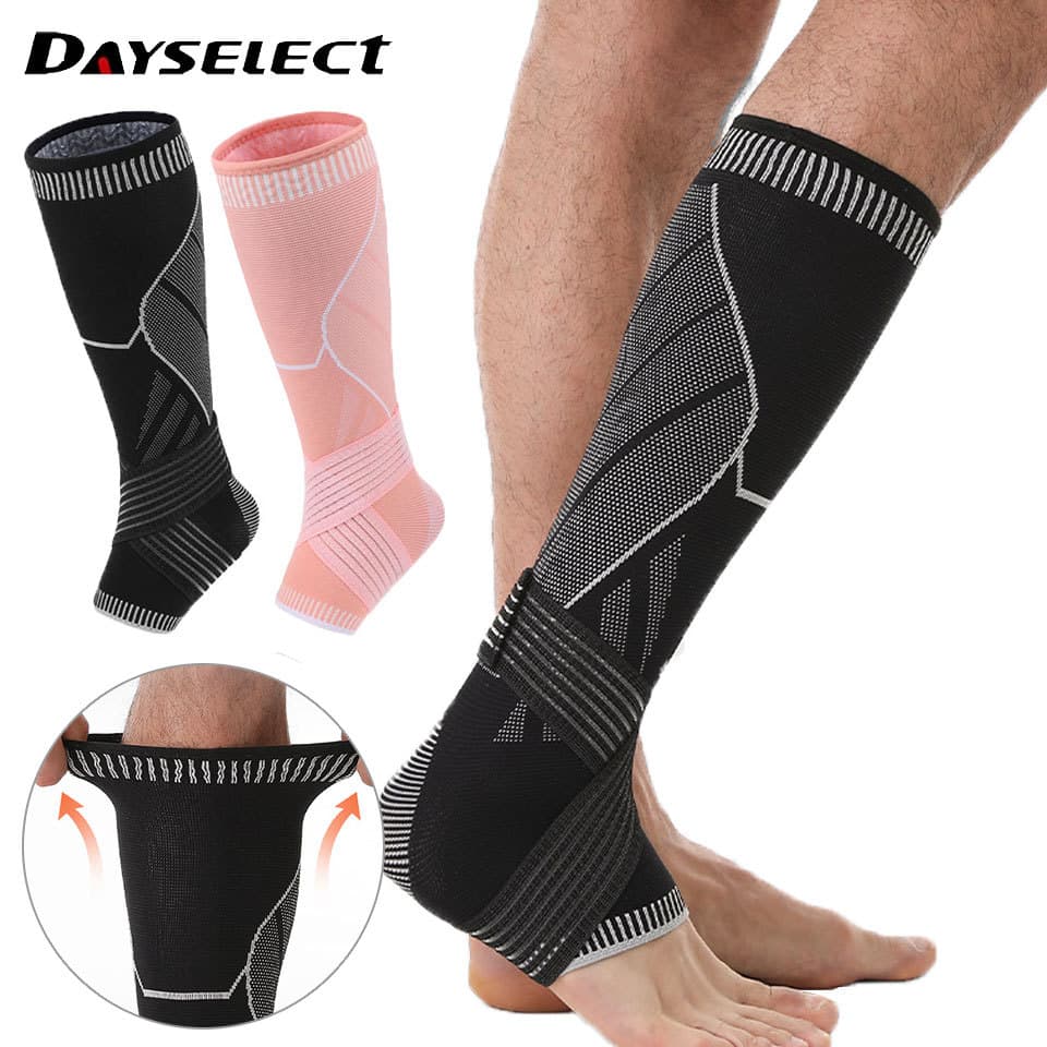 DAYSELECT 1 Peça Esportiva Compressão Proteção Para Panturrilha Corrida Antiderrapante Meia De Respirável Pernas